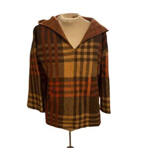 Toad&Co Women's Hooded Poncho Sweater Cruelty Free & Eco Friendly